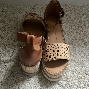 Dolce Vita Larita leopard calf hair sandal